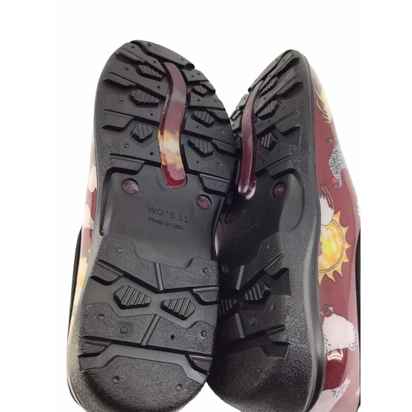 Sloggers chicken hen print waterproof garden rain shoes women size 11 - Picture 8 of 11